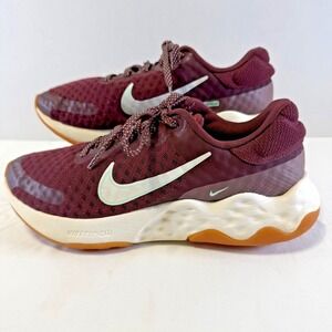 Nike Renew Ride 3 Shoes Womens 7.5 Burgundy Running Training Sneakers DC8184-601